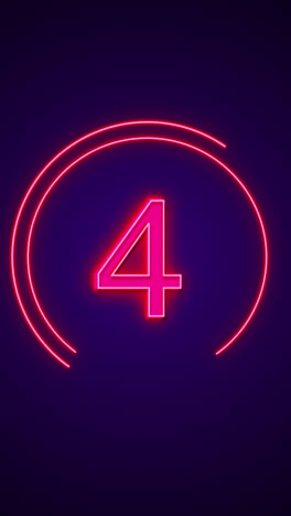 neon pink numbers 7 and 4