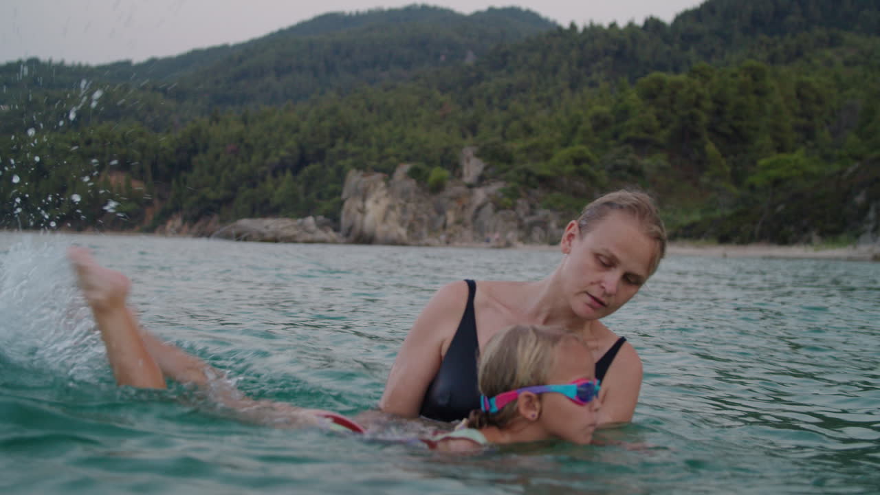 수영을 배우는 것