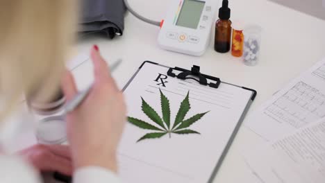 doctor prescribing medical cannabis