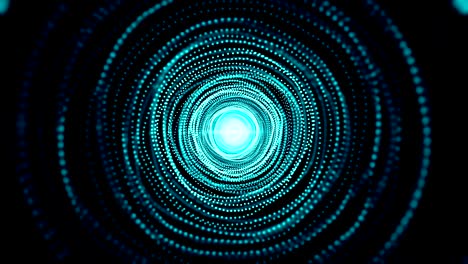 abstract background with particles tunnel. seamless