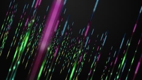 animación futurista con objeto de franja brillante en cámara lenta, 4096x2304 bucle 4k