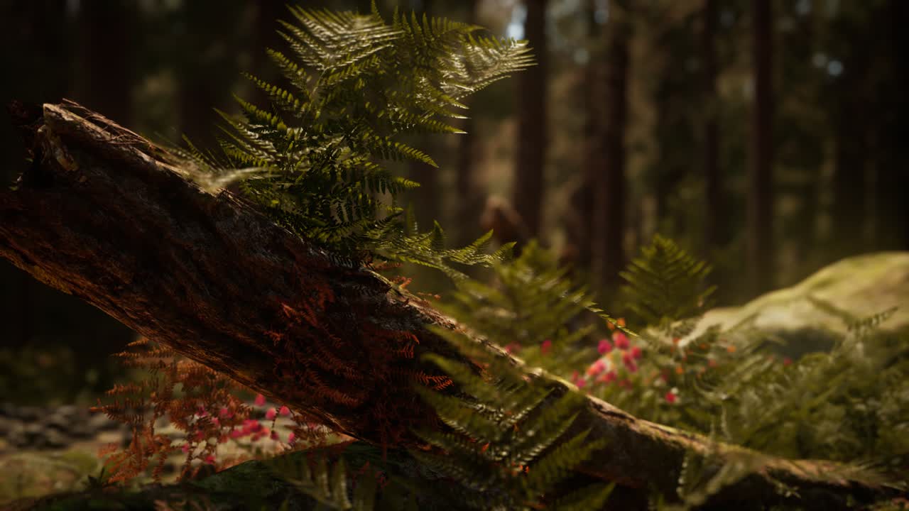 la luz del sol de la mañana en las secuoyas de mariposa grove