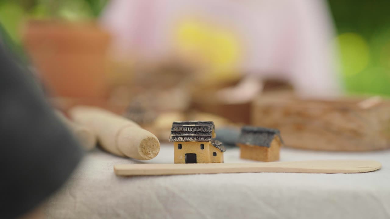 A table of arts and crafts for children helping them to become creative and have fun