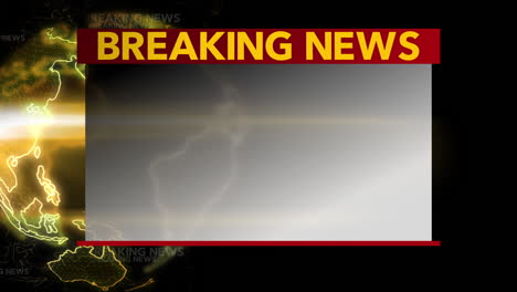 &quot;breaking news&quot; bulletin-video wall 3d graphic