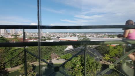 panoramic views from a high observation deck