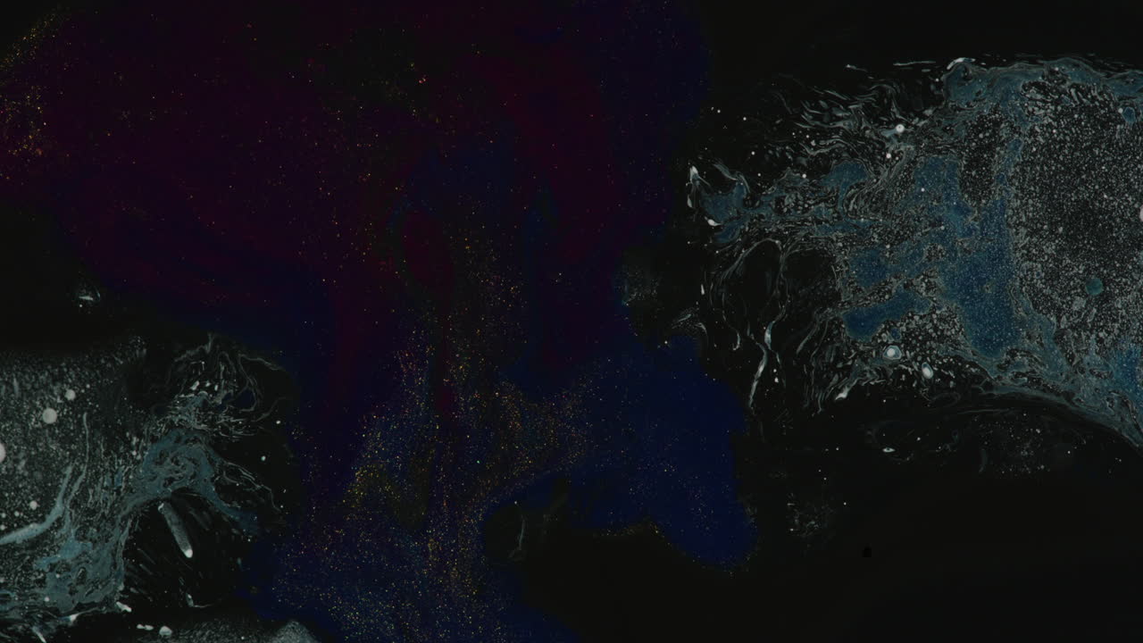 어두운 색상 혼합 추상 유체 운동