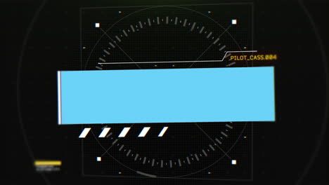 hud elements on digital screen of monitor