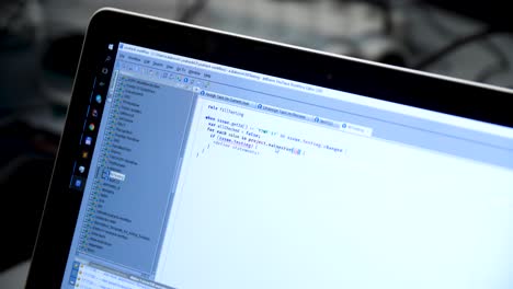 Laptop Screen Showing Code Editor
