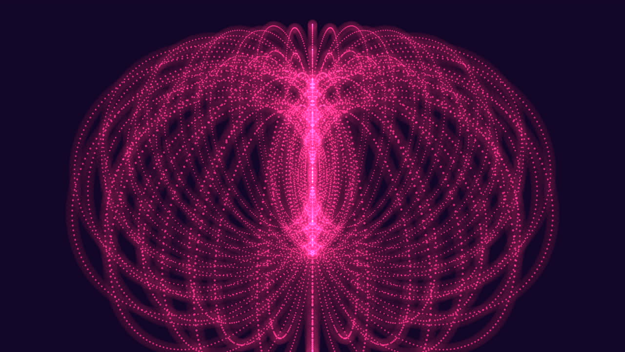 línea rosa abstracta sobre fondo negro