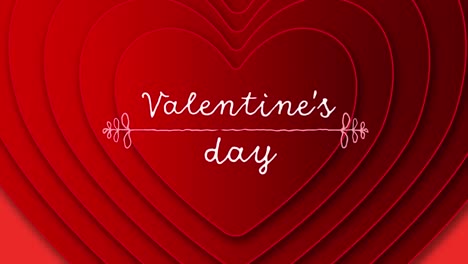 valentines day text with hearts on background