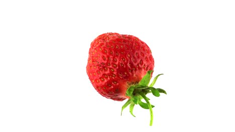 fresa de fresa sobre un fondo blanco