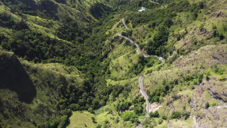 aerial: drone sri lanka ella rock valley