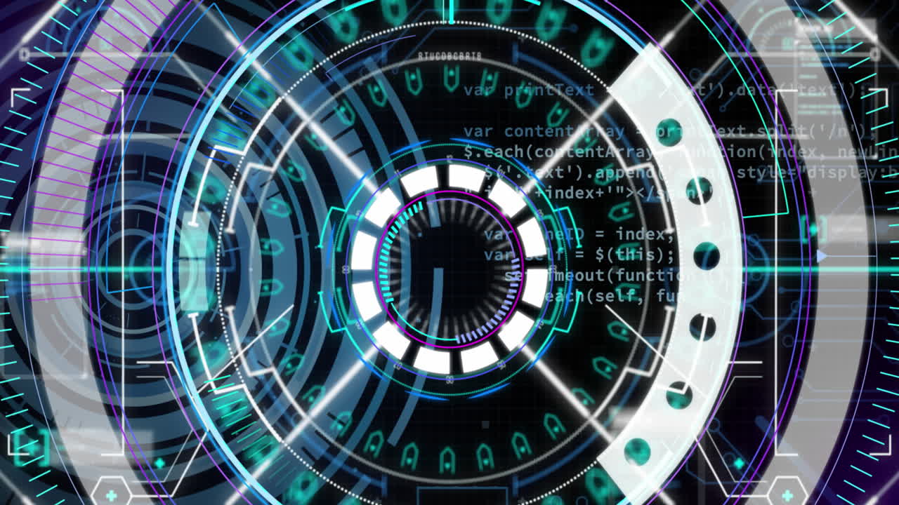 Animation of scope scanning and data processing