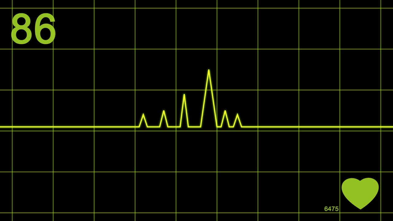 Medical heart beat Looping animated background. 1080p.mp4