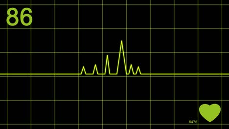 medical heart beat looping animated background. 1080p.mp4