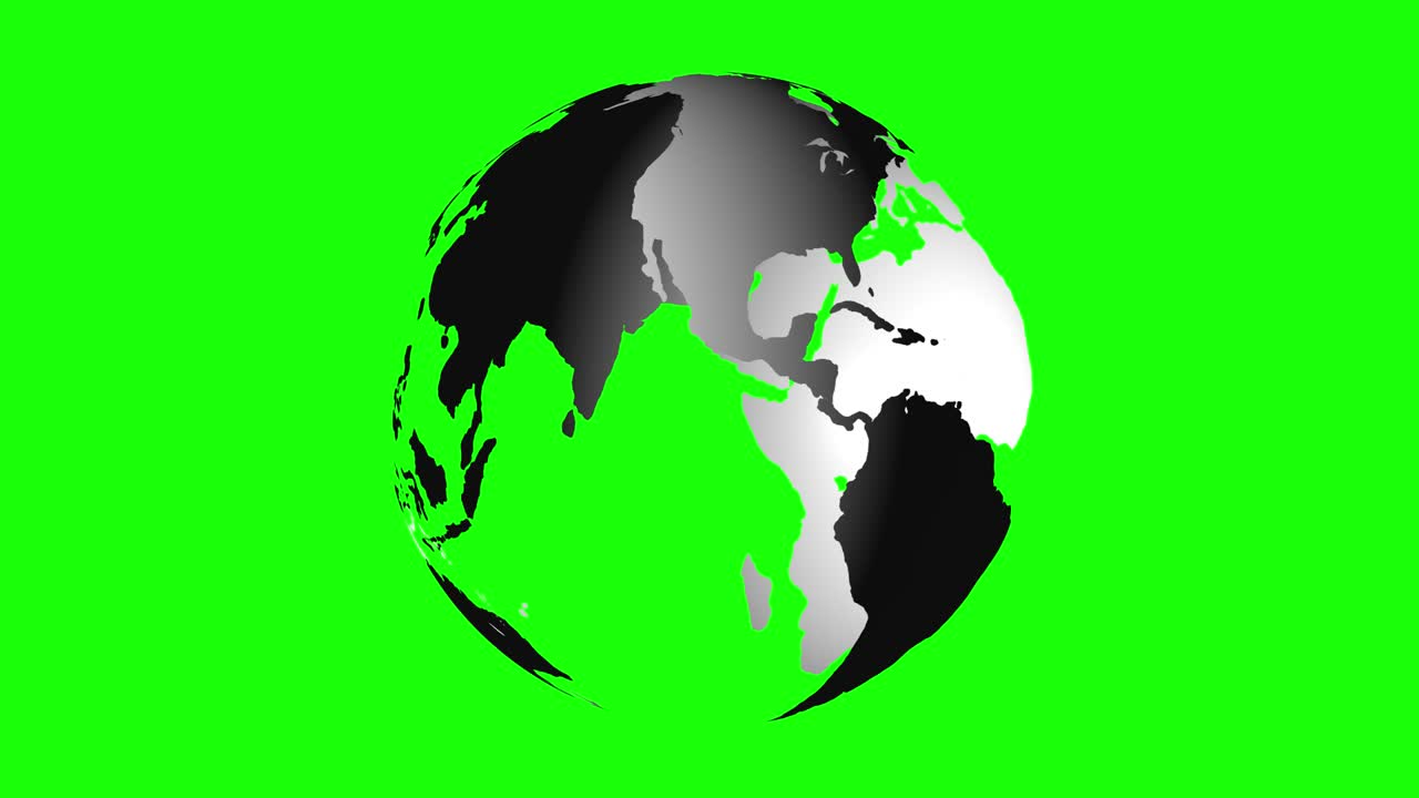 planeta de palabras aislado en pantalla verde, canal alfa clave de croma renderización en 3d.