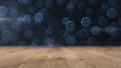 Animation-of-blue-circles-and-shiny-bokeh