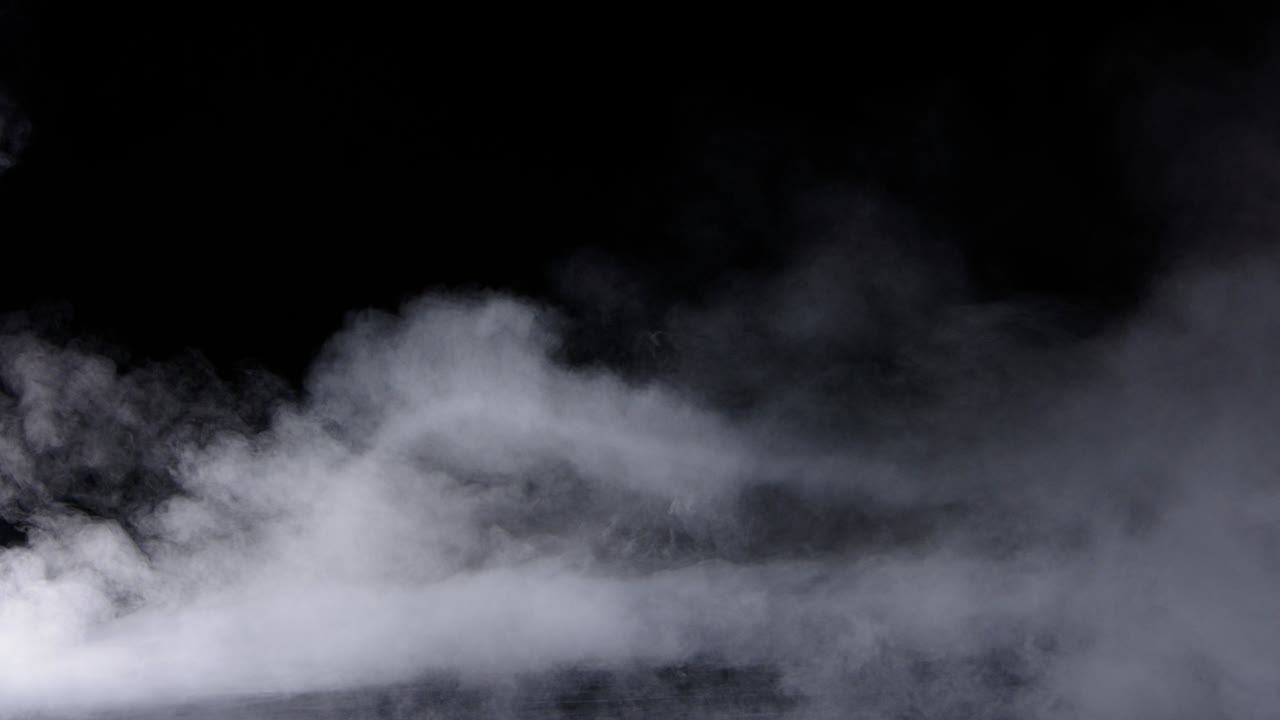 현실적인 건조 얼음 연기 구름 안개