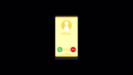 phone call interface illustration