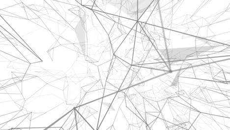 plexus fantasía tecnología abstracta. fondo geométrico abstracto con líneas en movimiento, puntos y triángulos. ciencia. medicina y tecnología. animaciones de bucle