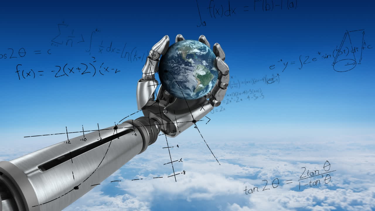 로 ⁇  팔이 땅을 잡고 있습니다.