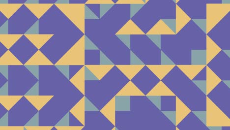 mosaico geométrico abstracto con elementos muy peri violeta. azulejos geométricos en patrón animado abstracto. fondo gráfico de movimiento en un diseño plano