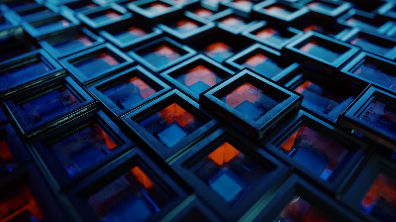 Abstract Geometric Pattern of Squares