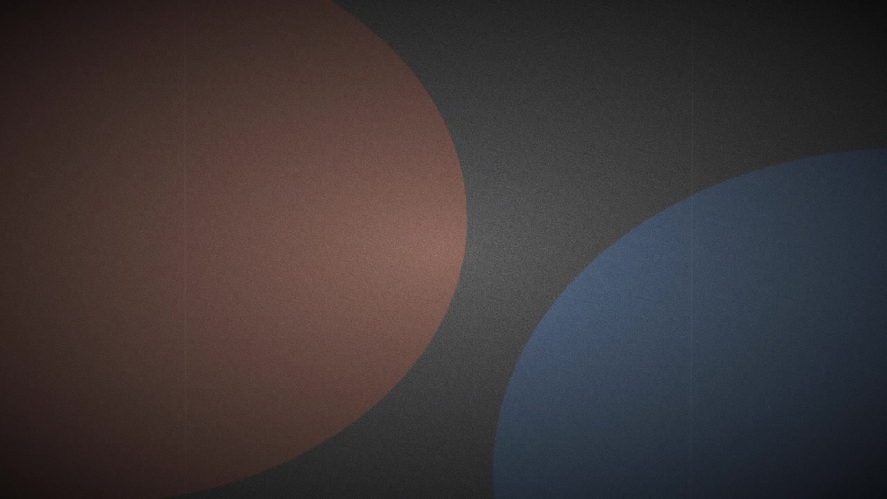 Abstract Motion Graphic with Moving Brown and Blue Circles