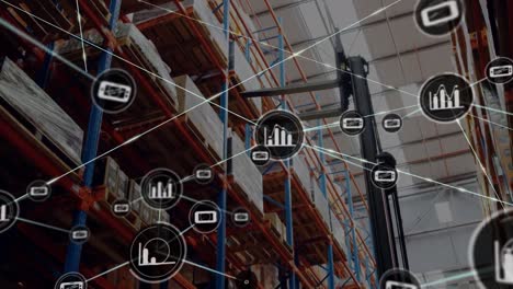 Animation-of-network-of-connections-over-warehouse