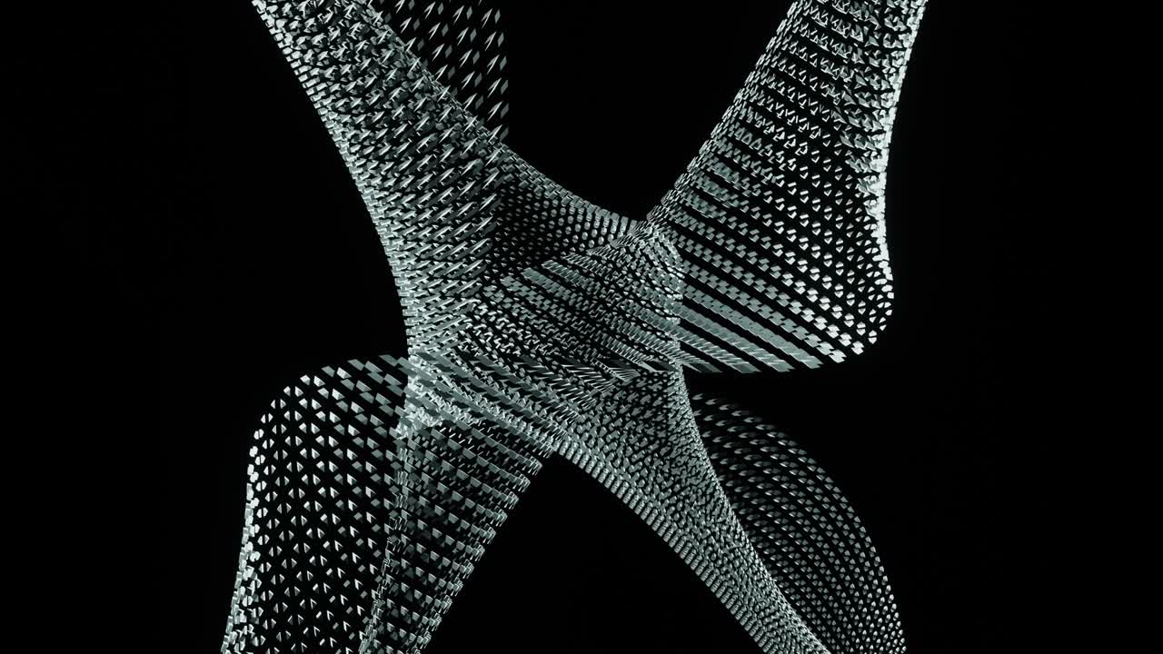 Abstract glass spiral VJ Loop