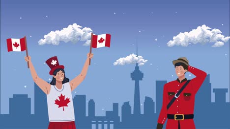 canadian officer ranger character animation