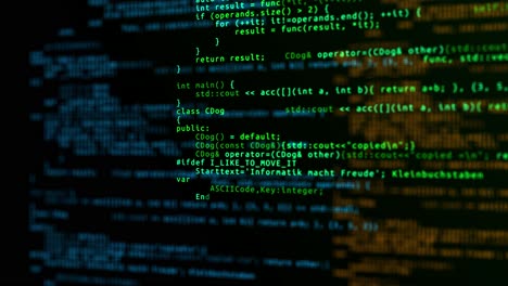 3d software developer computer script programming code abstract technology loop background security