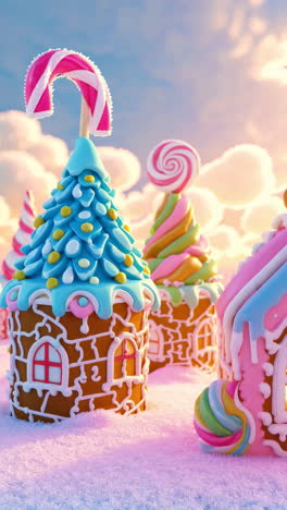 a candy-coated christmas village