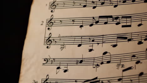 notas de música antigua