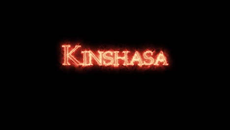 kinshasa escrito con fuego. bucle