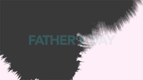 texto de animación día del padre sobre moda blanca y fondo minimalista con pincel negro