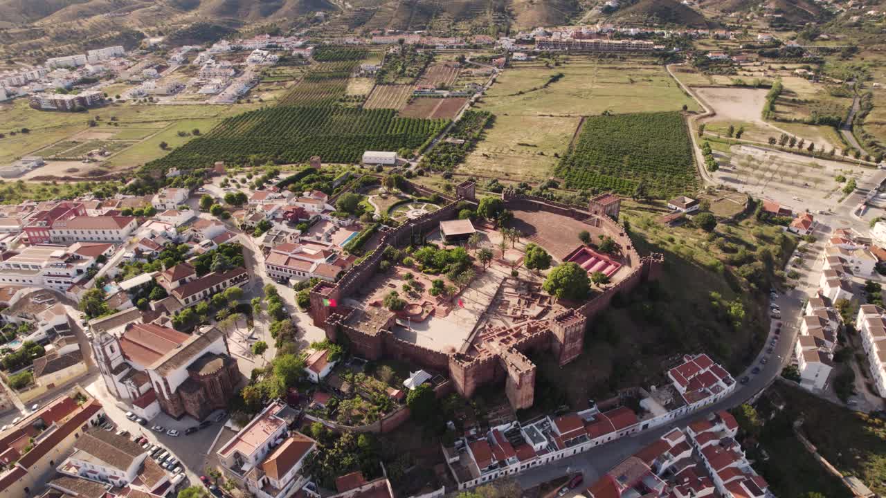 antiguo castillo medieval en silves, portugal