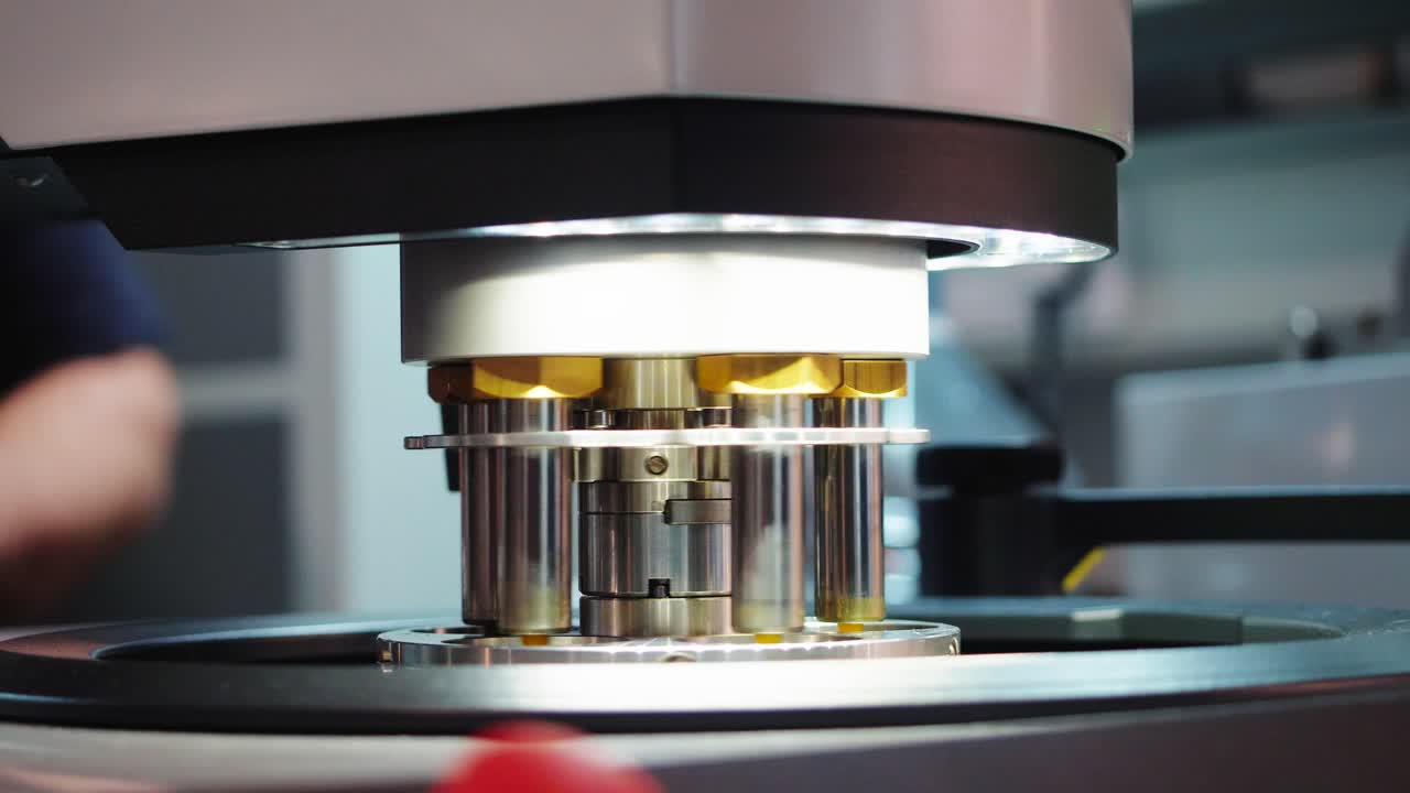 정밀 기계 부품의 근접 시각