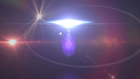 animación de luces rojas y púrpuras brillantes