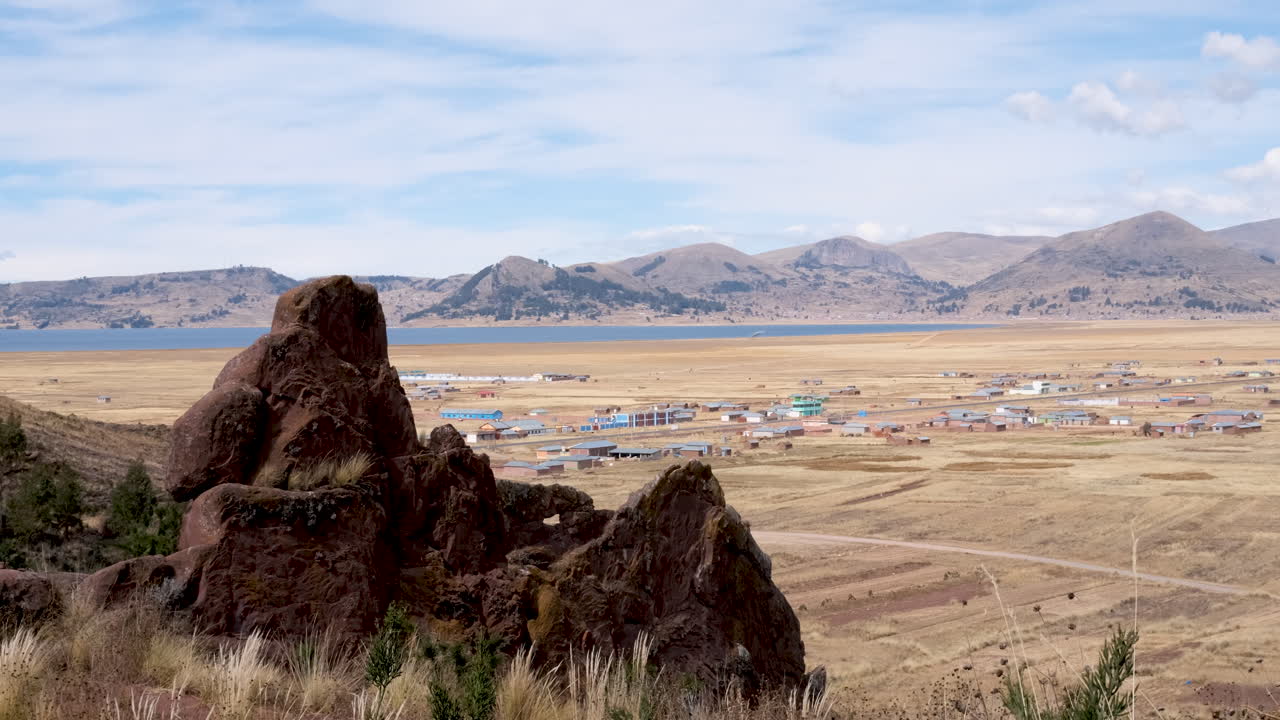 Experience a breathtaking panoramic view from the Mirador of the mystical Aramu Muru Portal archaeological site in Peru