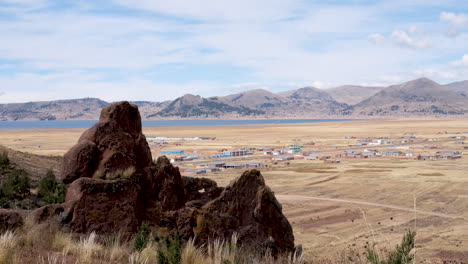 experience a breathtaking panoramic view from the mirador of the mystical aramu muru portal archaeological site in peru