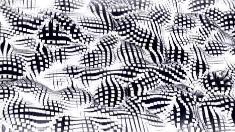 bloques 3d abstractos ondulando en una onda de bucle sin costuras.