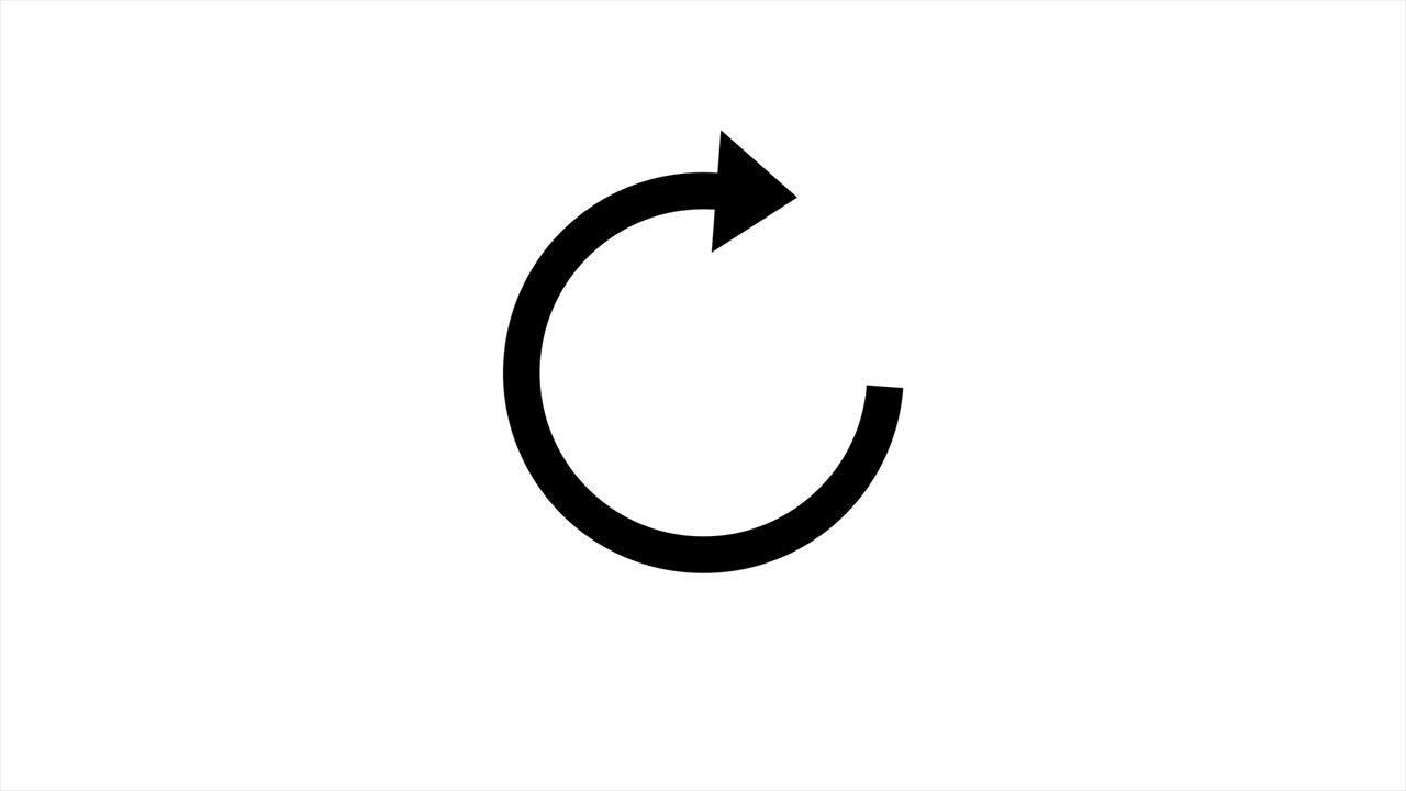 animación de las flechas giratorias. carga, descarga, animación, flecha, circulación.