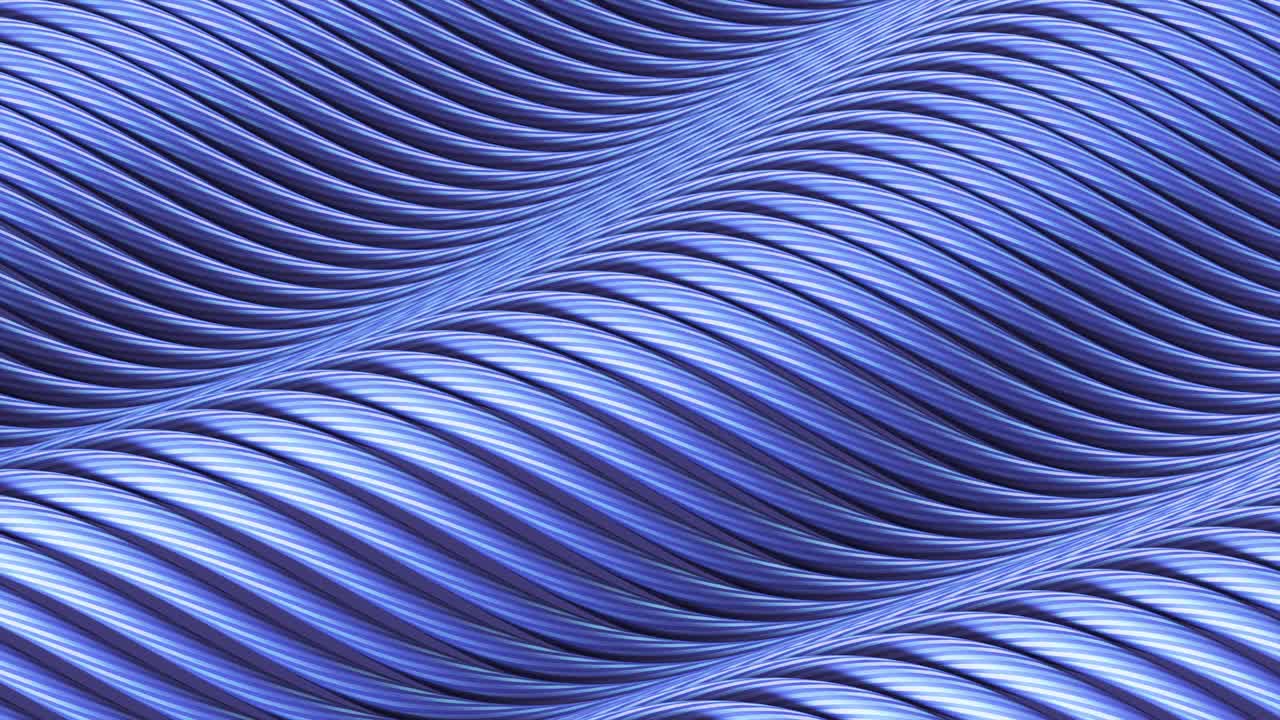 Colorful Striped Wave Loop