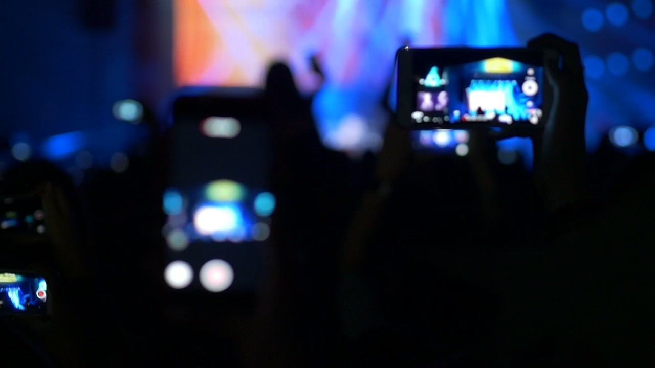 Audience Recording Live Concert with Smartphones