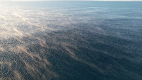 morning mist on the sea surface of