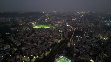 night view drone shot new mumbai 3