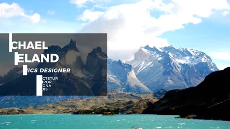 breathtaking mountain scenery in patagonia
