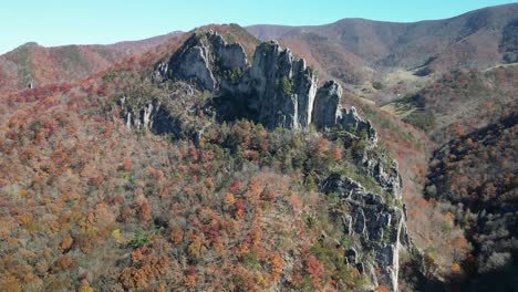 seneca rocks midday drone fly to