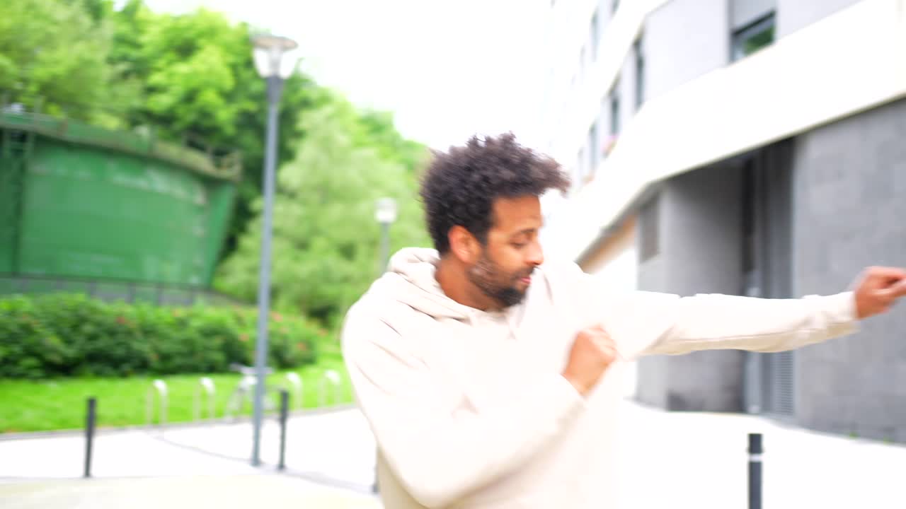 Man in urban setting